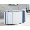 2018 furniture Hot sale curved small reception desk